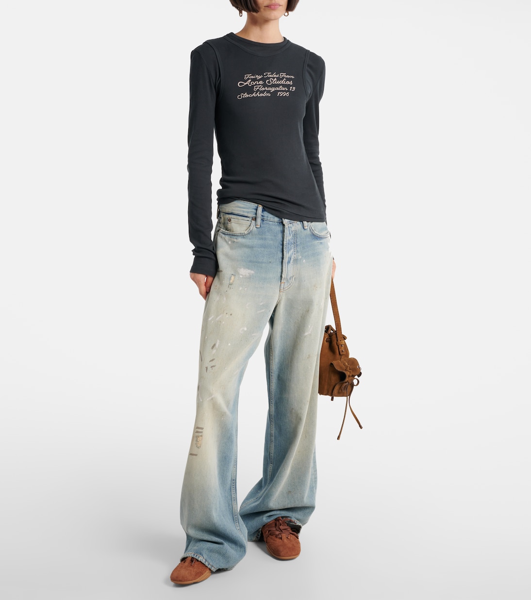 Longsleeve aus einem Baumwollgemisch | Acne Studios