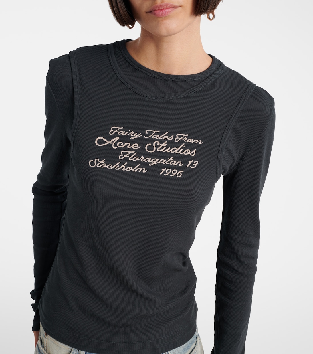 Longsleeve aus einem Baumwollgemisch | Acne Studios