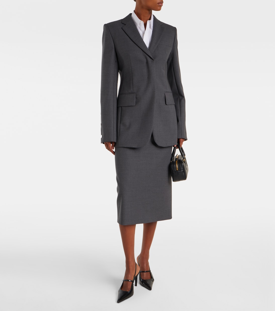 Jupe crayon Finire en laine vierge | Sportmax