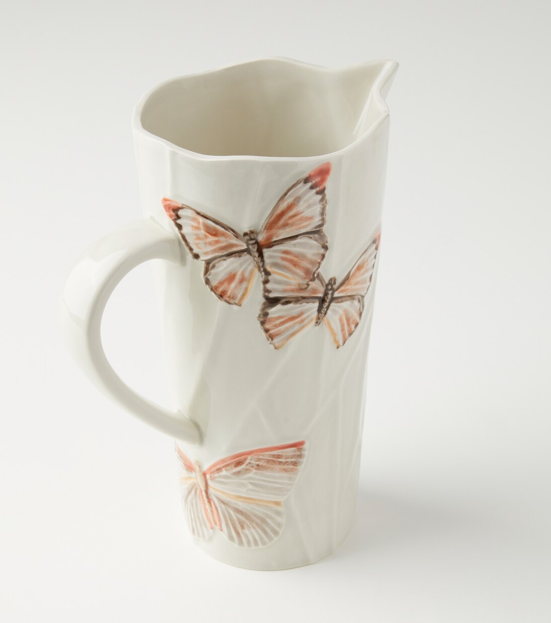 Cloudy Butterflies pitcher by Claudia Schiffer | Bordallo Pinheiro
