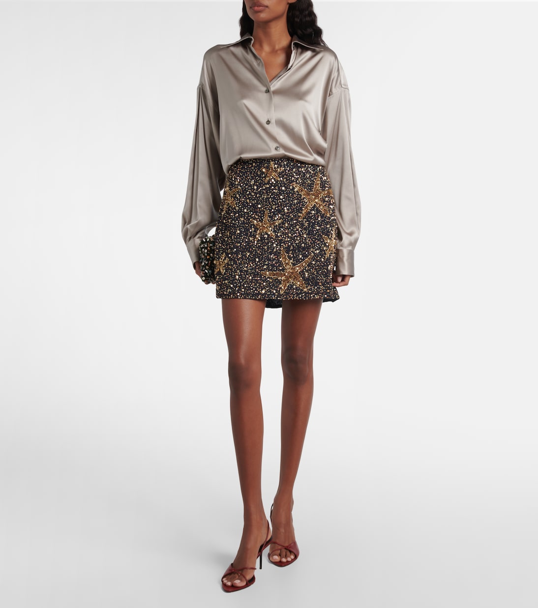 Minirock Minna mit Pailletten | Rixo