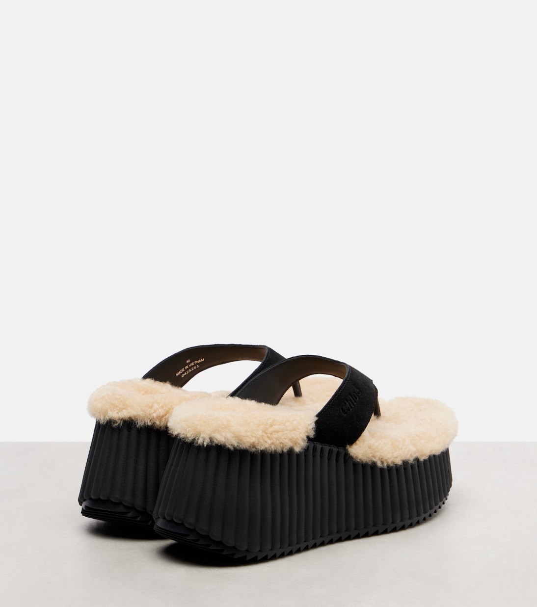 Nama 80 suede platform thong sandals | Chloé