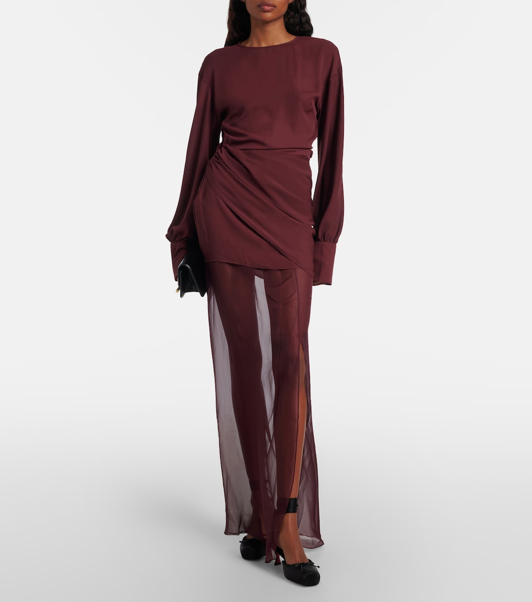 Cassia 55 satin slingback pumps | Christian Louboutin