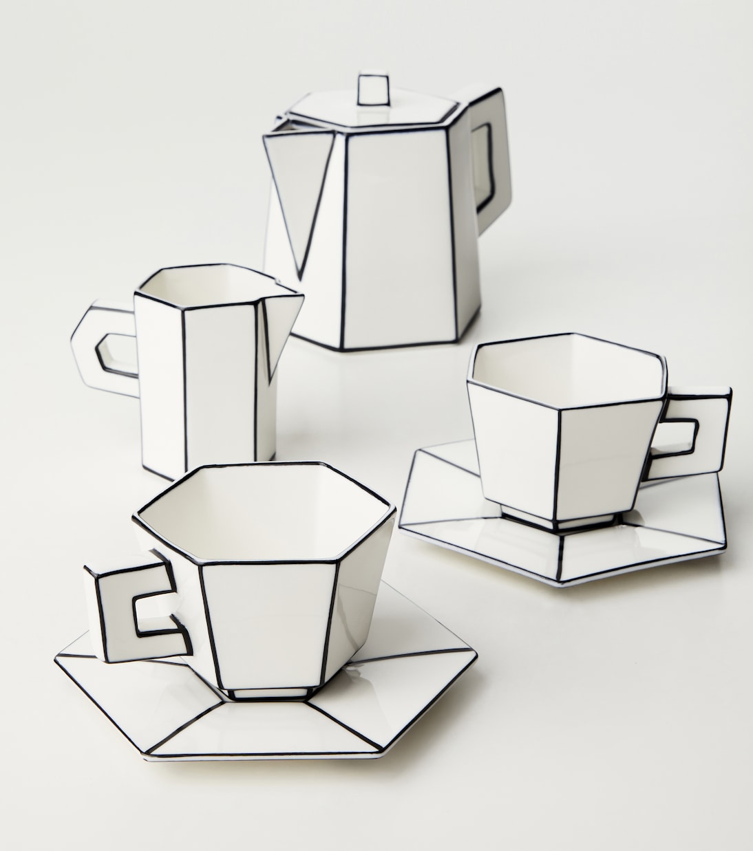 Carte Blanche porcelain coffee set by Annebet Philips | Serax