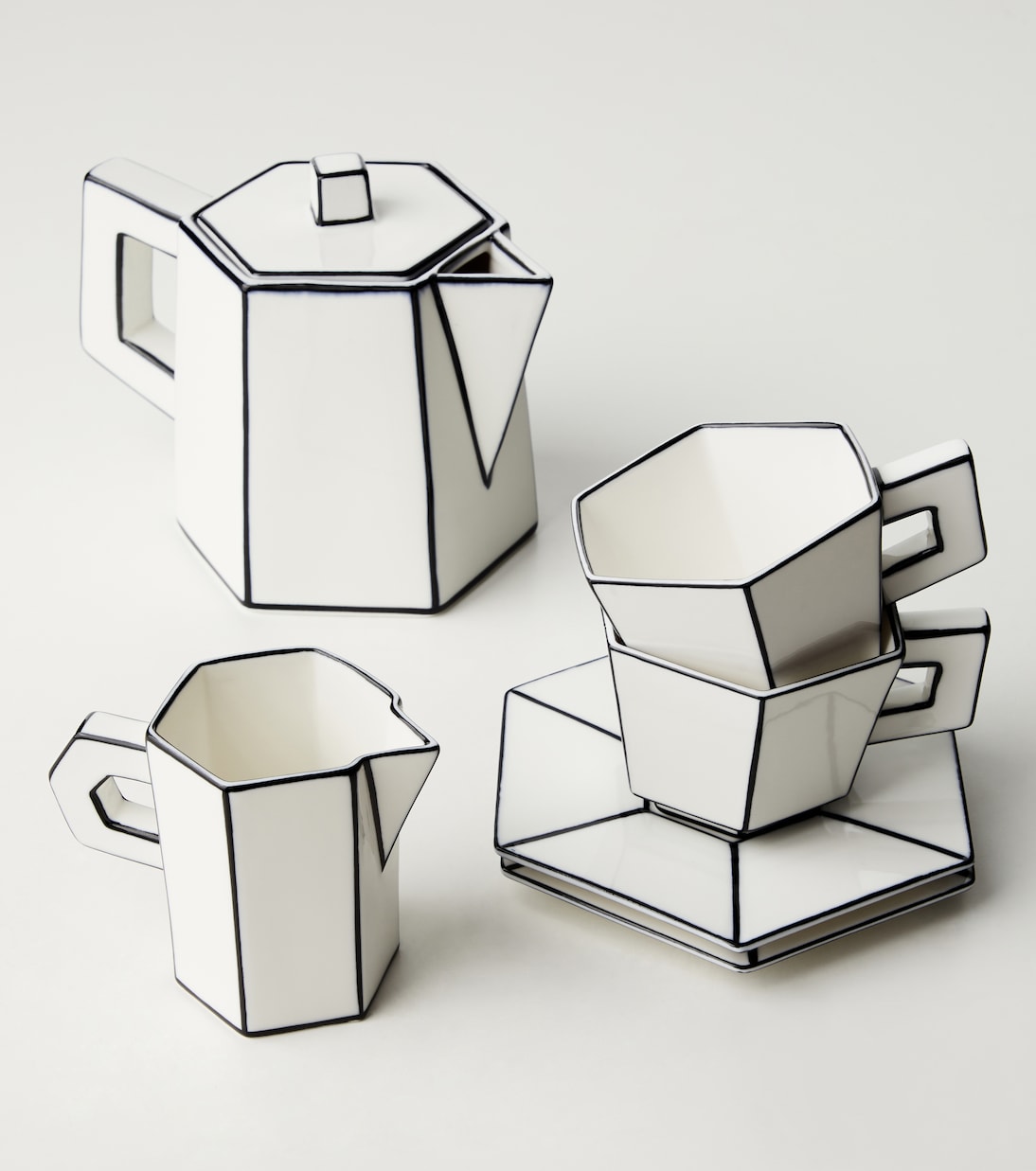 Carte Blanche porcelain coffee set by Annebet Philips | Serax