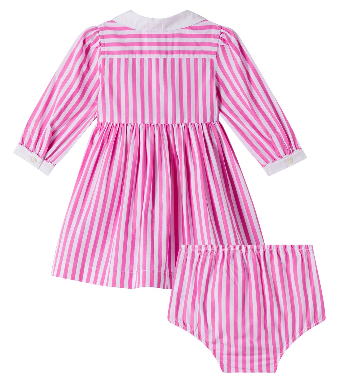 Baby striped cotton dress and bloomers set | Polo Ralph Lauren Kids