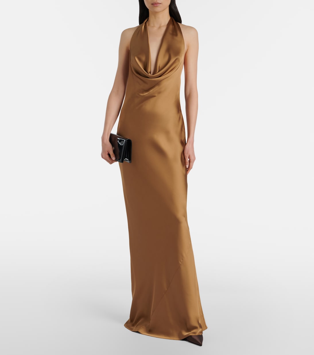 Robe longue en satin | Norma Kamali