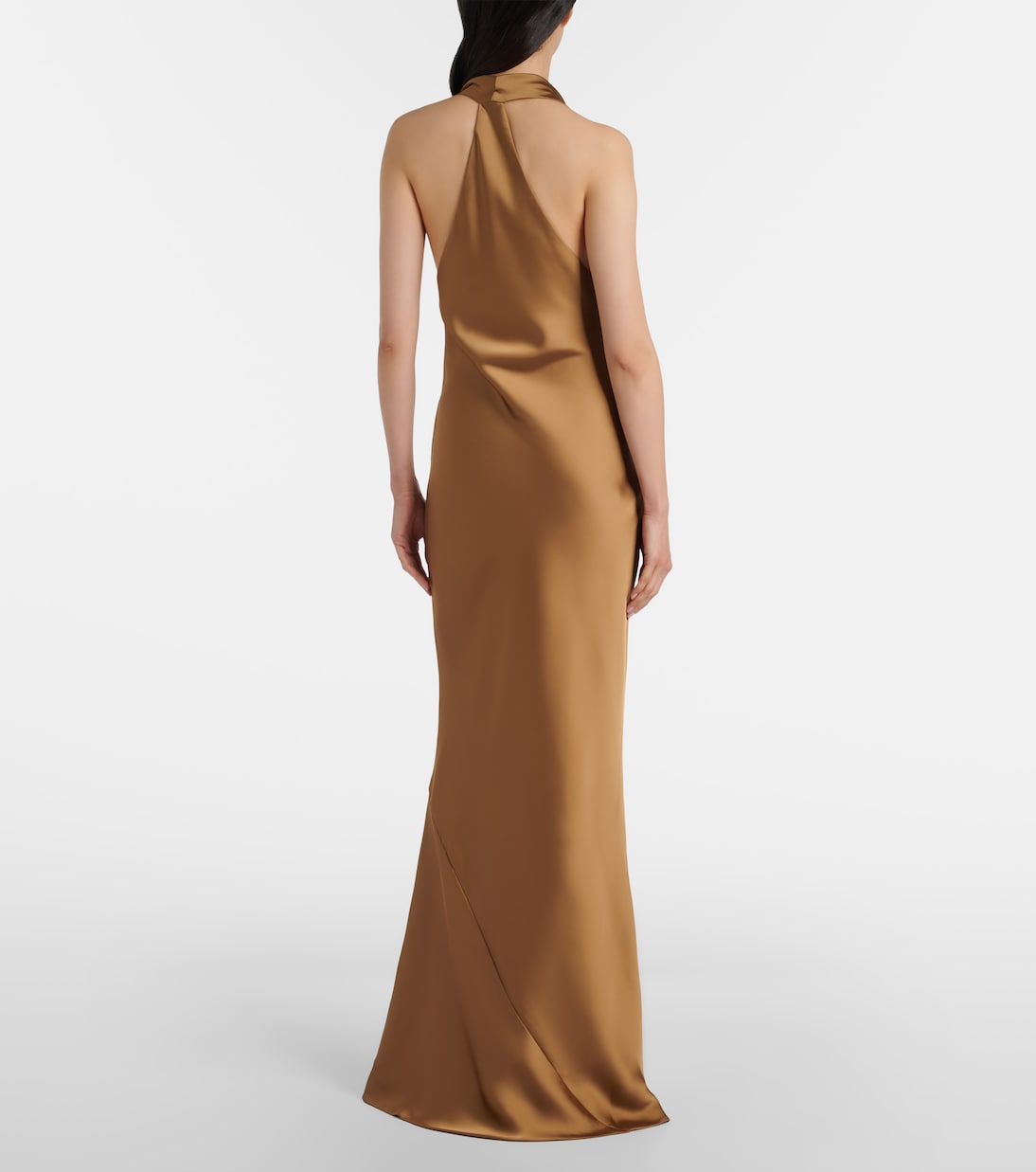 Robe longue en satin | Norma Kamali
