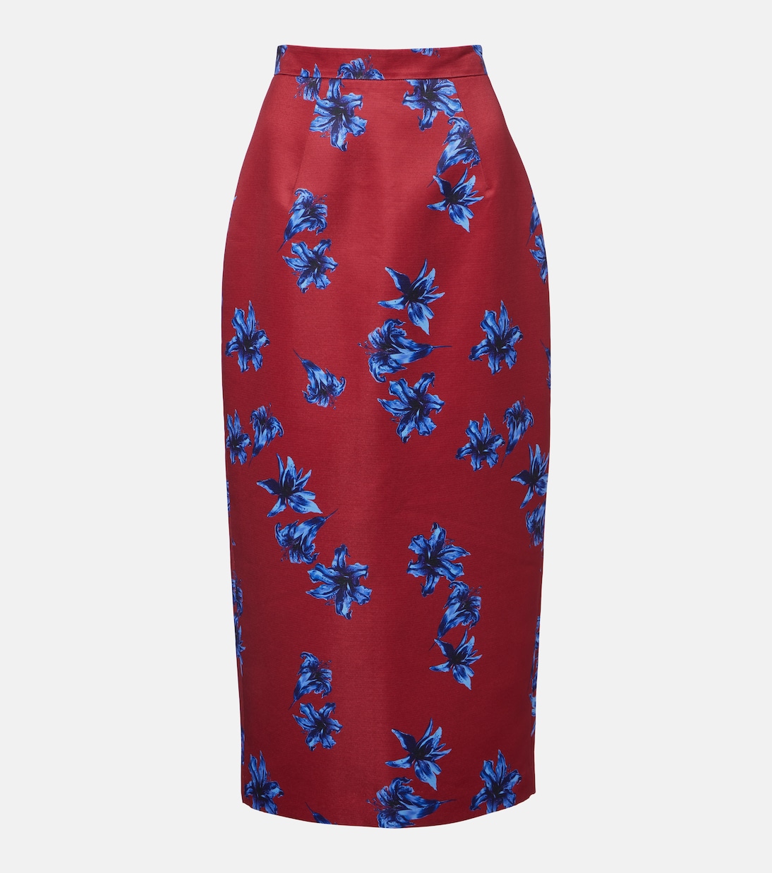Lorelei floral duchess satin pencil skirt | Emilia Wickstead