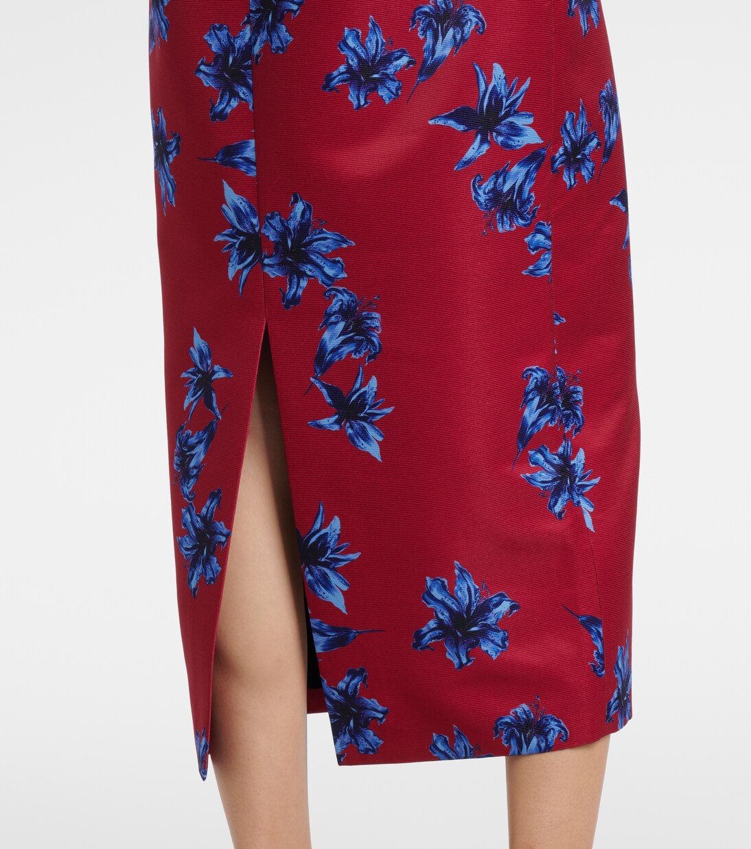 Lorelei floral duchess satin pencil skirt | Emilia Wickstead