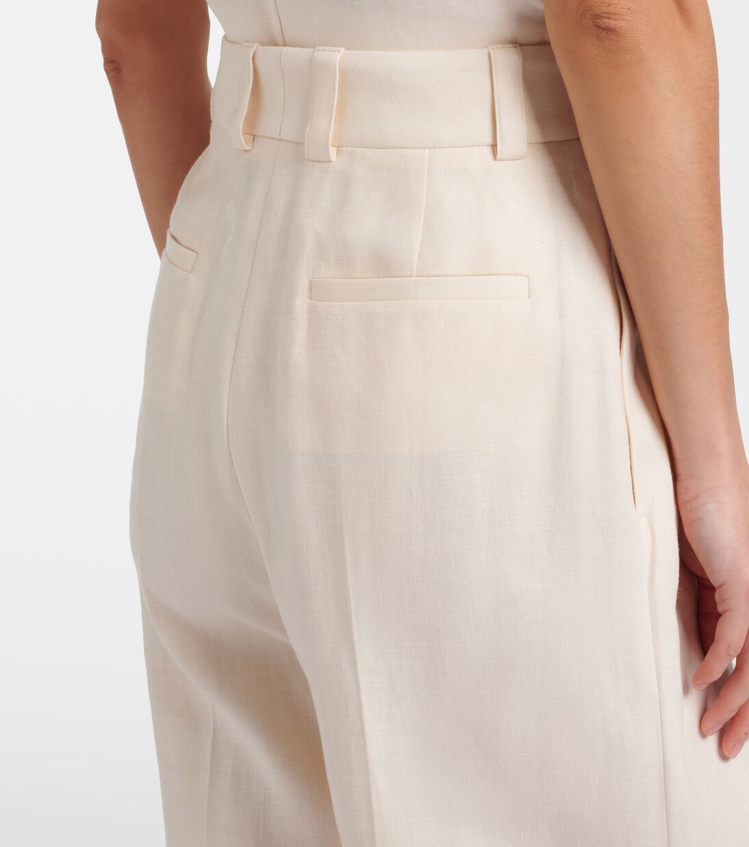 Lodger linen and wool wide-leg pants | Loro Piana