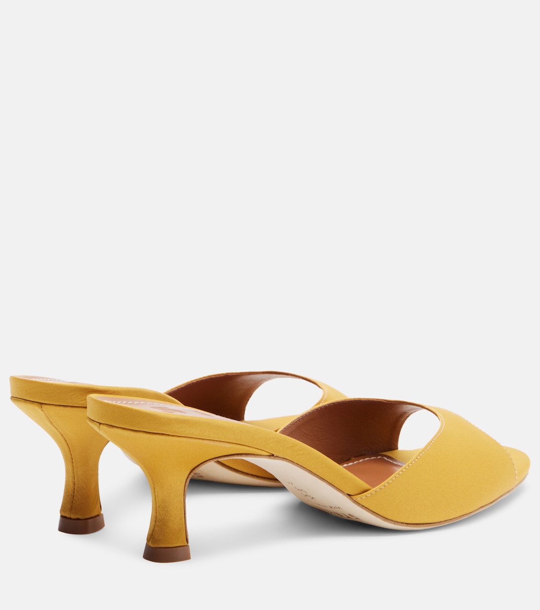 Brigitte leather-trimmed mules | Staud