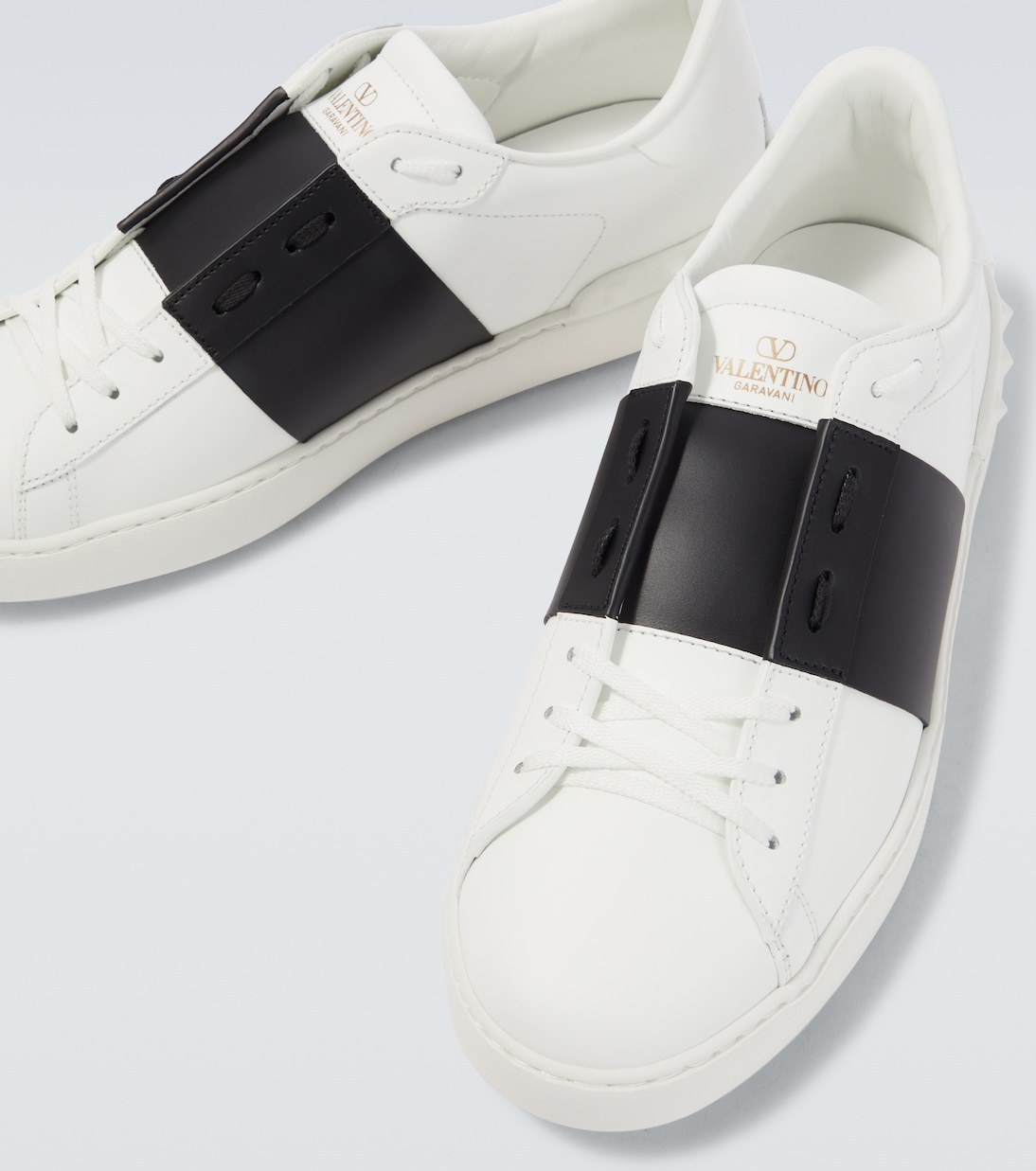 Open leather sneakers | Valentino Garavani