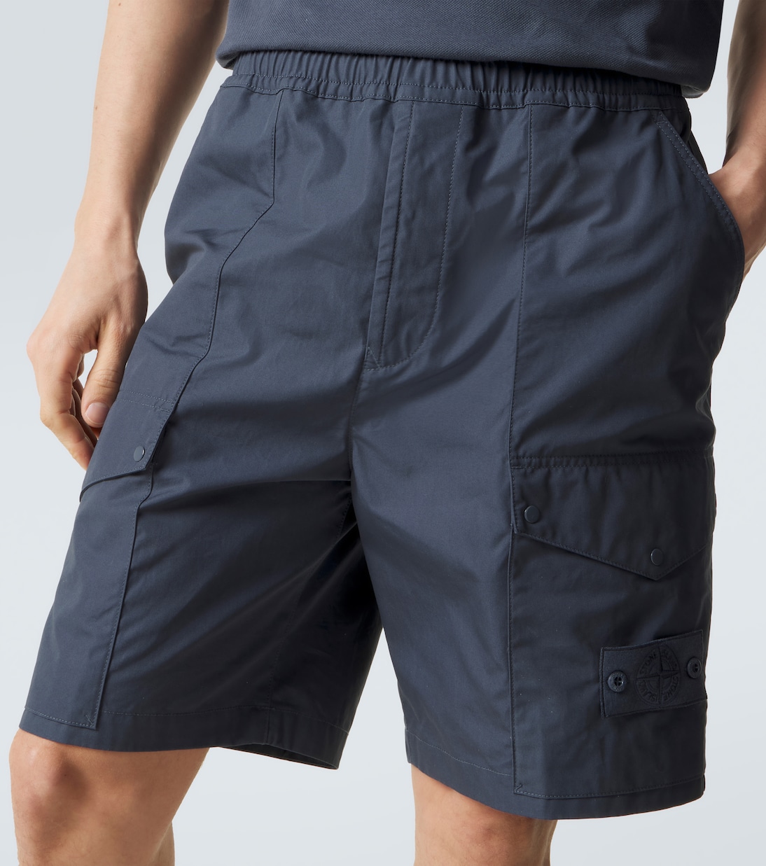 Shorts cargo Ghost de lona de algodón | Stone Island