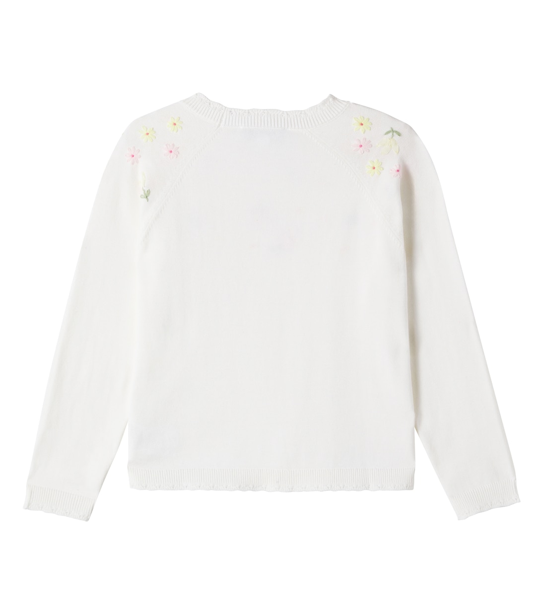 Embroidered floral cotton sweater | Tartine et Chocolat