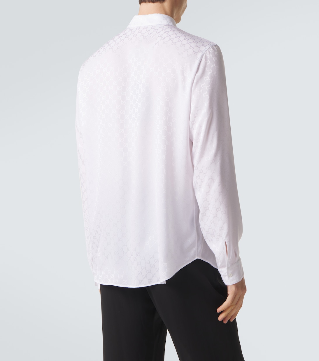 Hemd GG aus Seiden-Jacquard | Gucci
