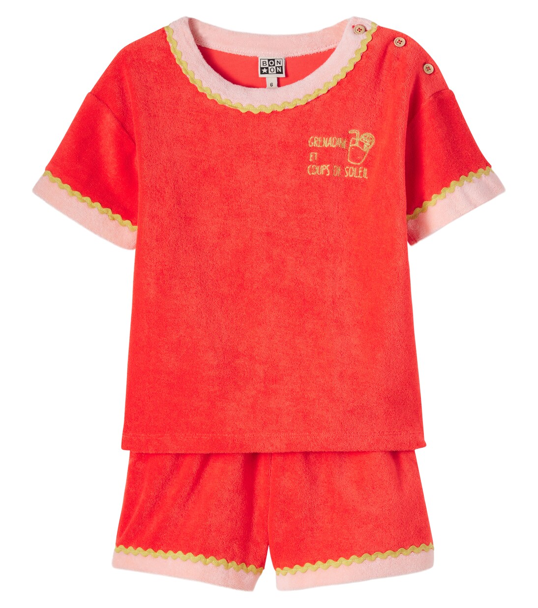 Set Livia aus T-Shirt und Shorts aus Frottee | Bonton