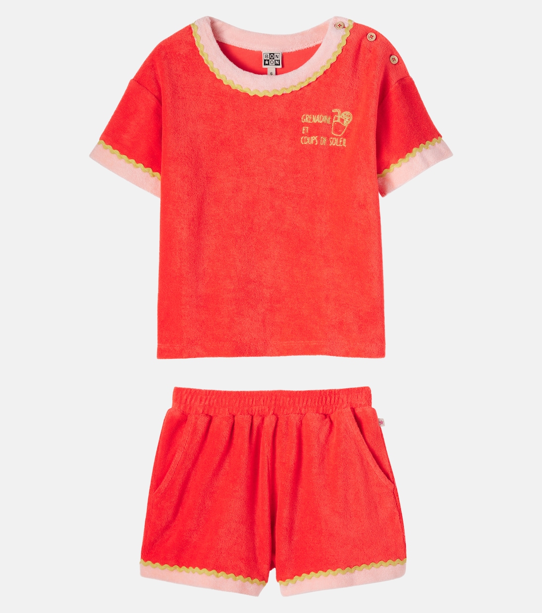 Set Livia aus T-Shirt und Shorts aus Frottee | Bonton