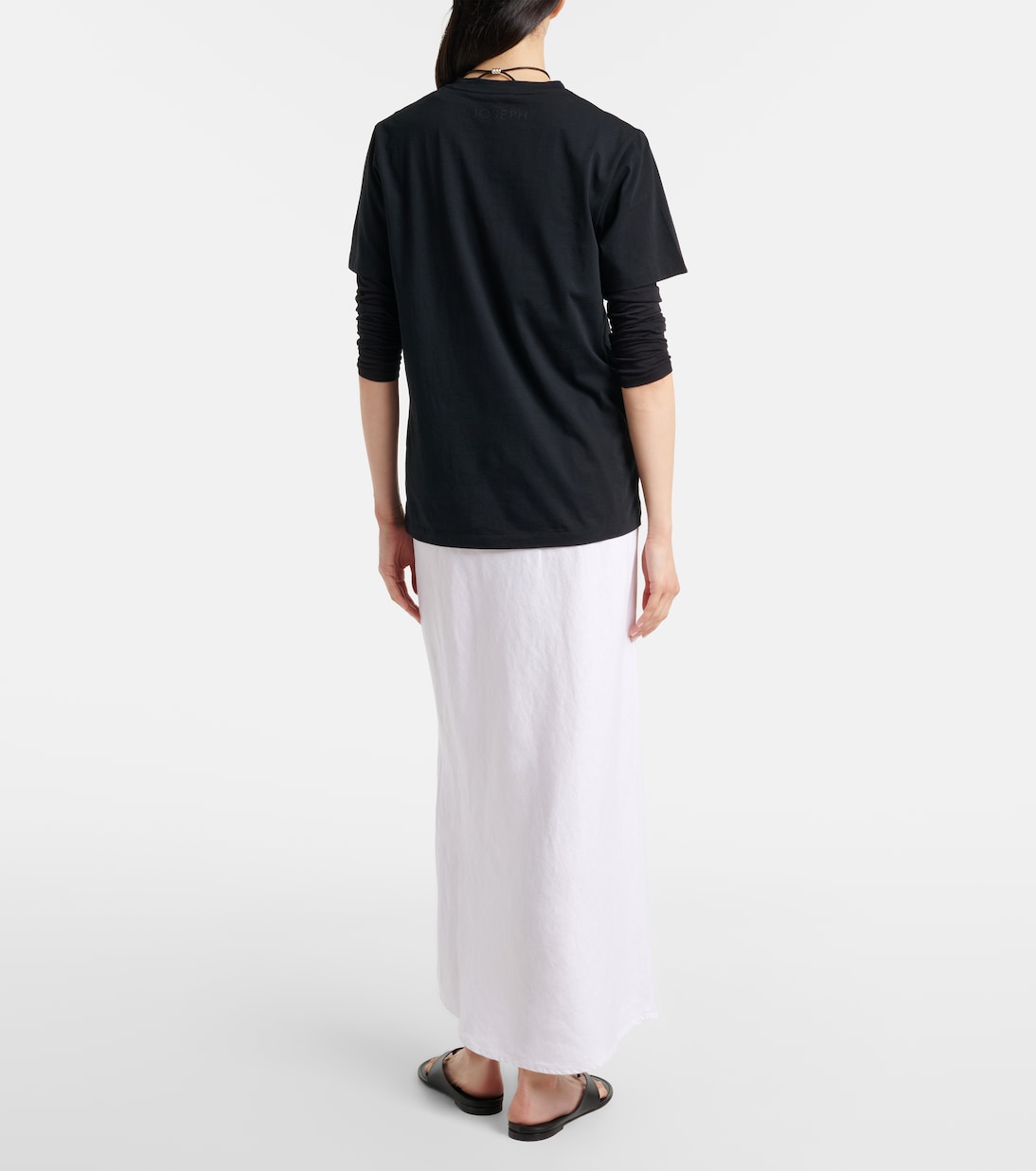 Jupe midi Beka en lin | Velvet