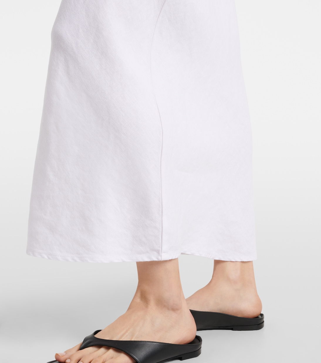 Jupe midi Beka en lin | Velvet