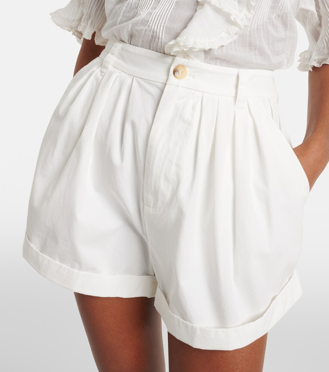 Paige cotton poplin shorts | Dôen
