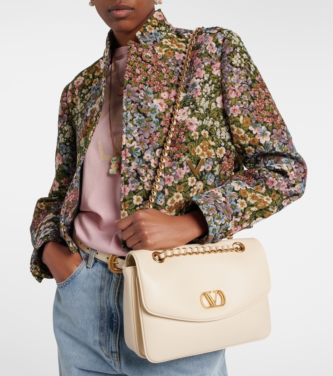 Borsa a spalla Djuna Medium in pelle | Valentino Garavani