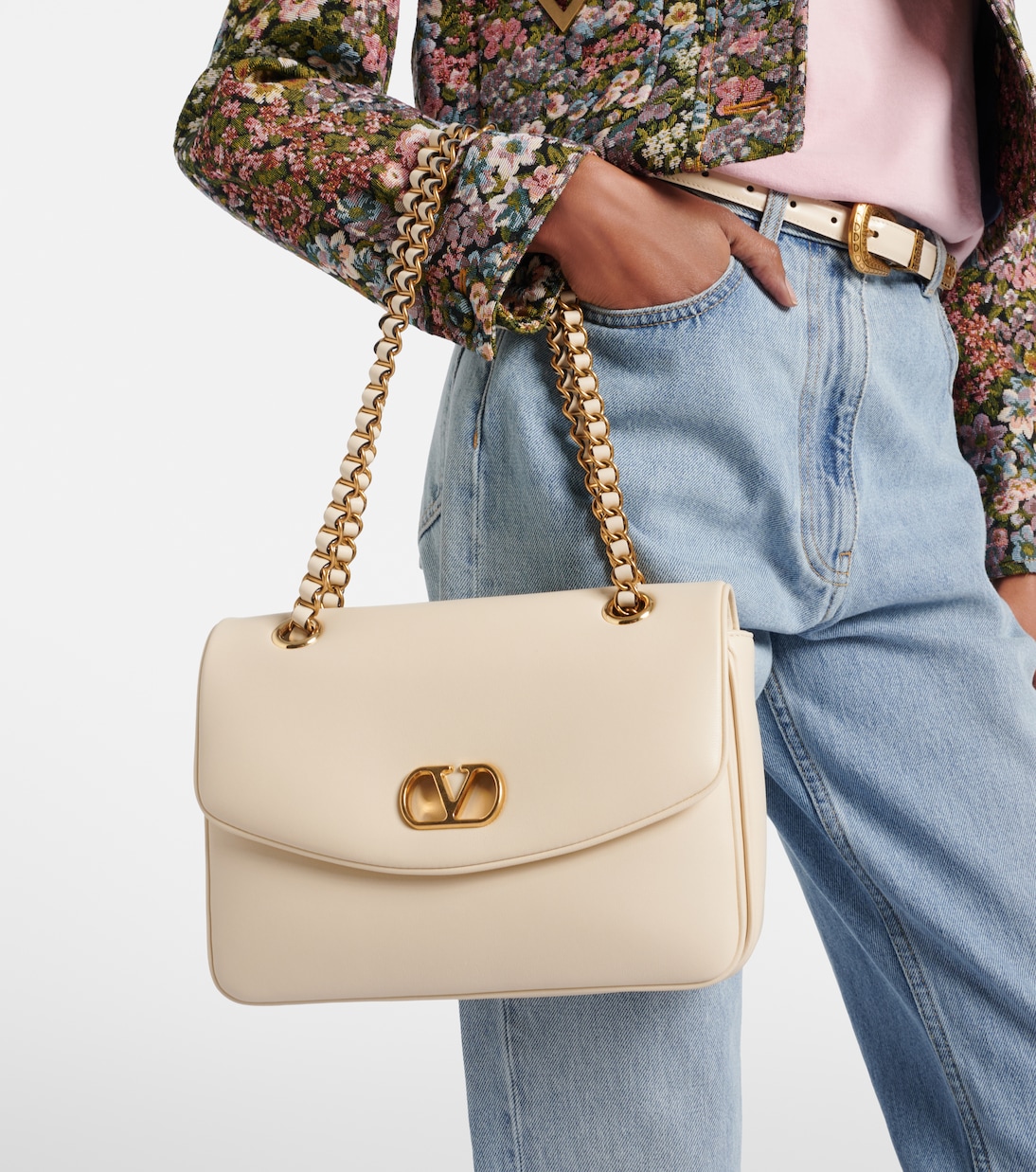 Borsa a spalla Djuna Medium in pelle | Valentino Garavani