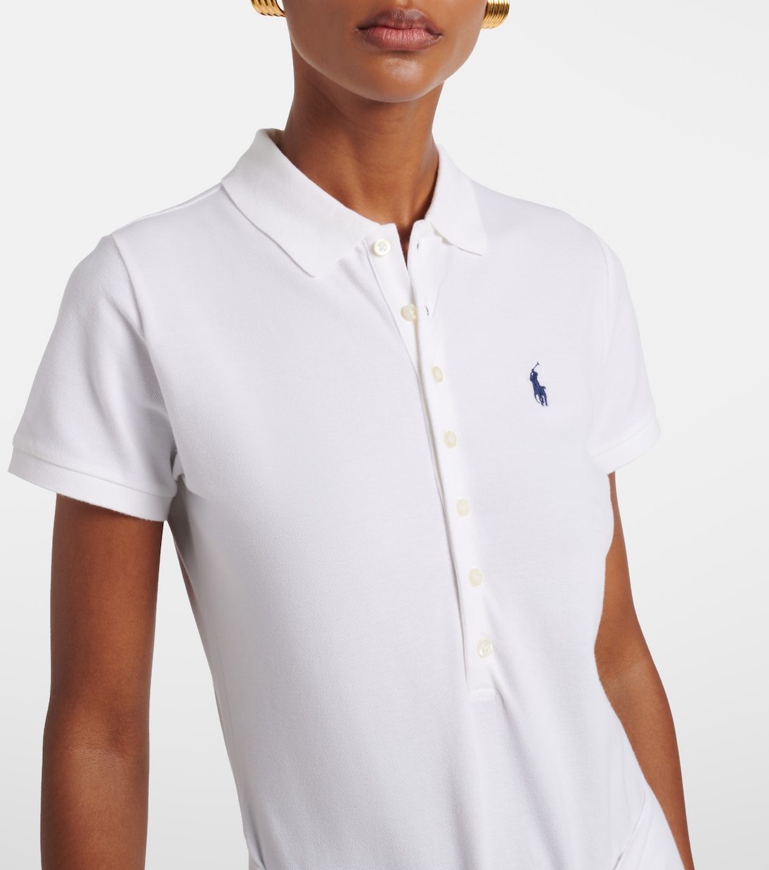 Cotton-blend piqué polo dress | Polo Ralph Lauren