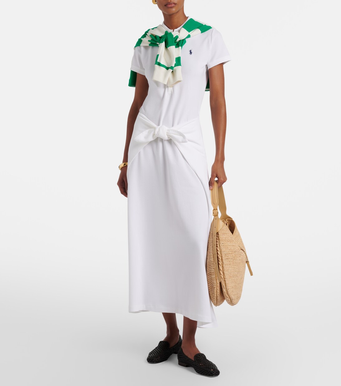 Cotton-blend piqué polo dress | Polo Ralph Lauren