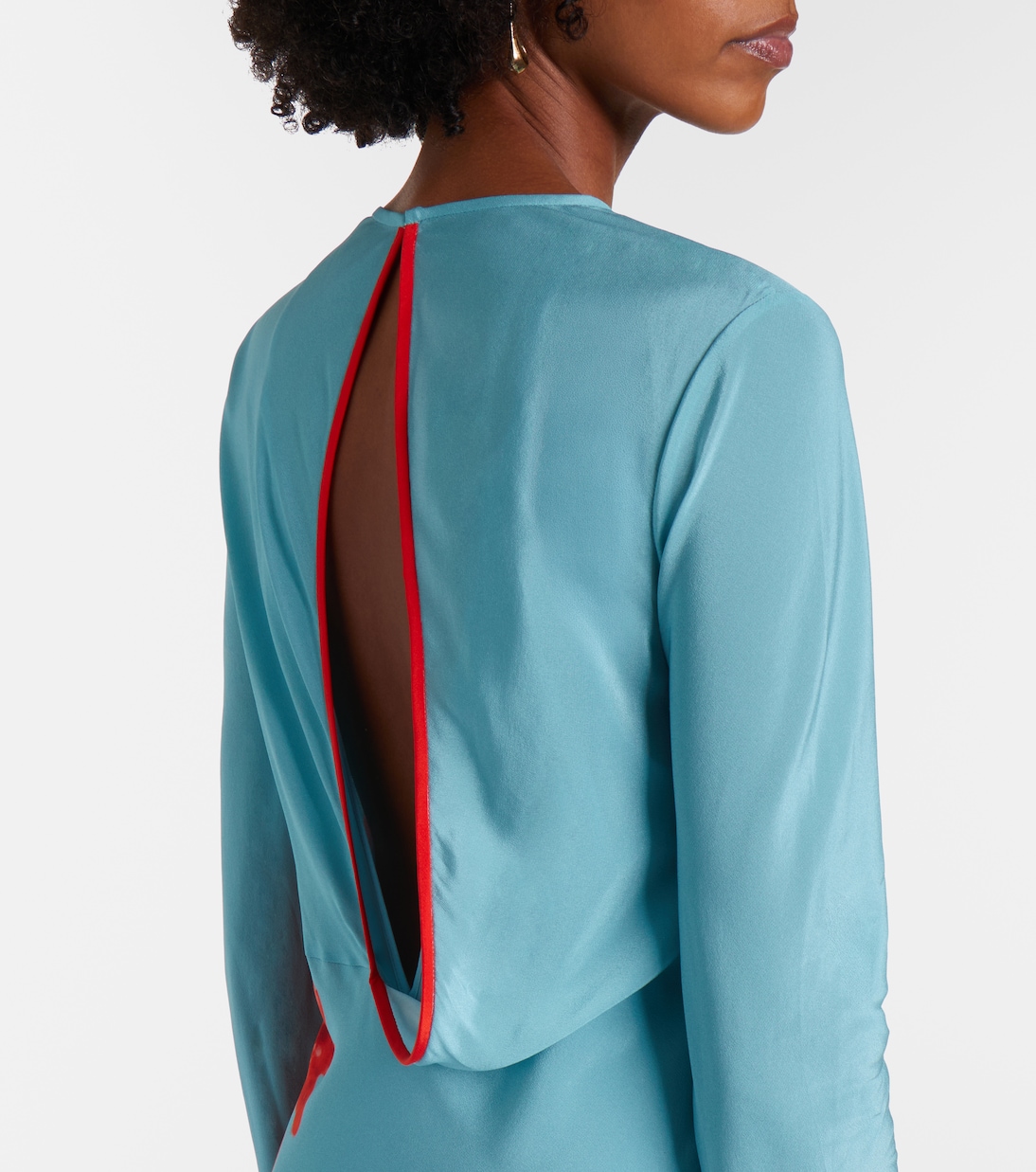 Amelie floral silk crêpe de chine maxi dress | SIR