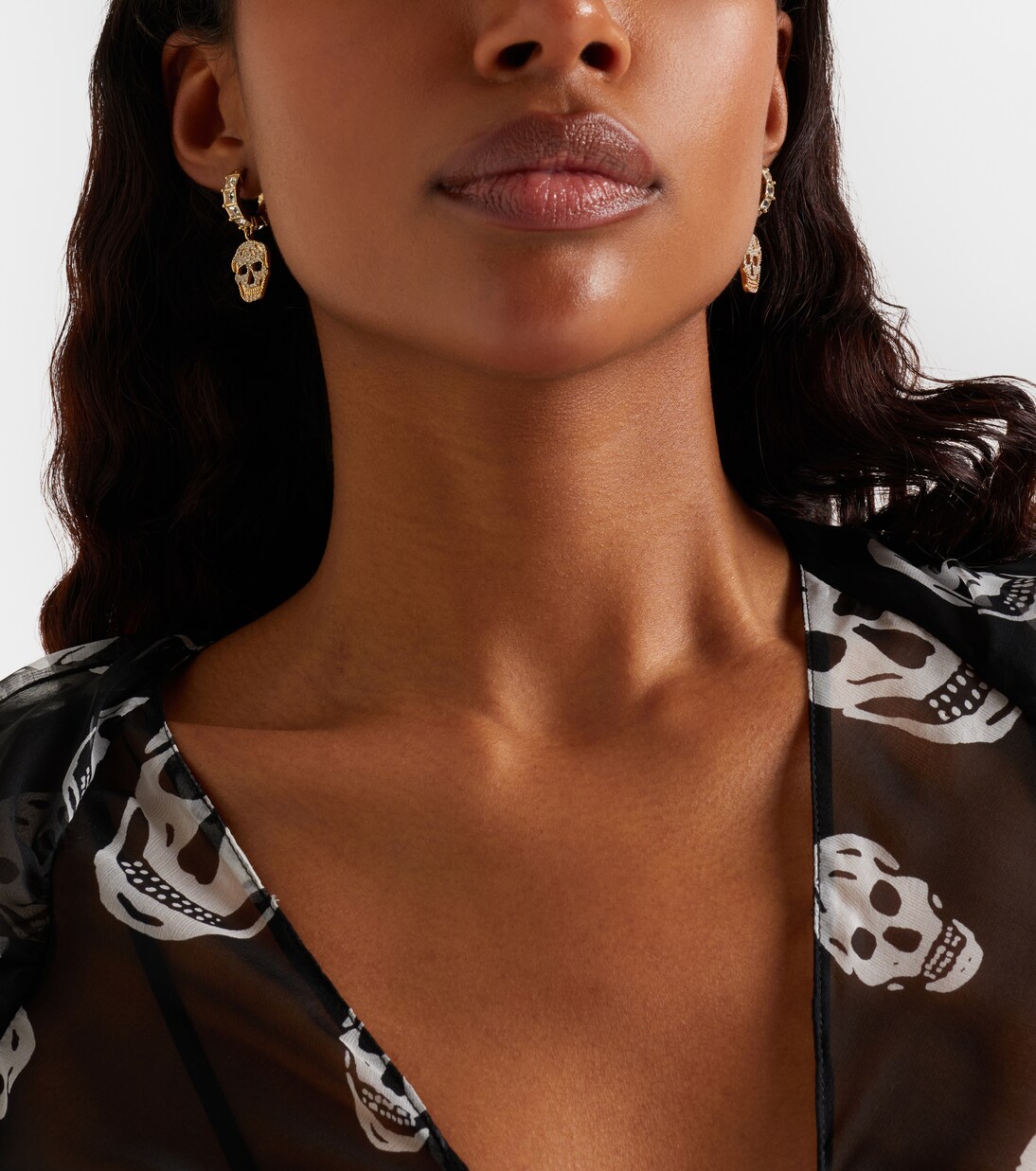 Crystal-embellished drop earrings | McQueen