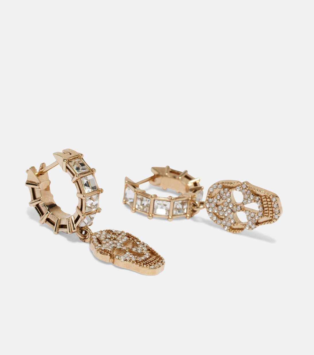 Crystal-embellished drop earrings | McQueen