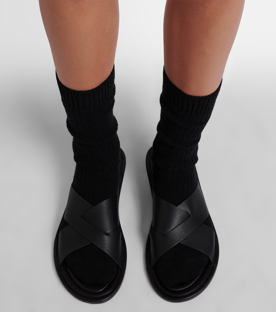 Sandalen Malick Cross aus Leder | The Row