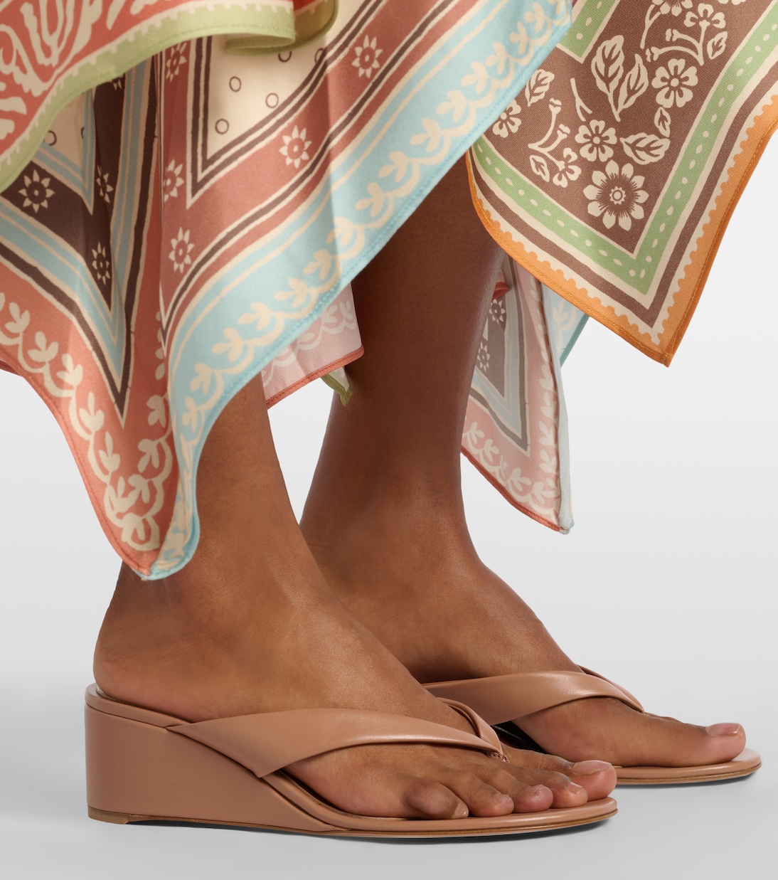 Plateau-Sandalen aus Leder | Gianvito Rossi