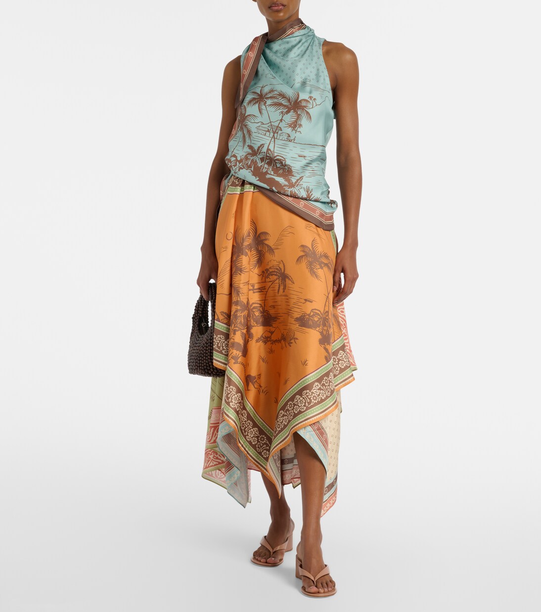 Plateau-Sandalen aus Leder | Gianvito Rossi