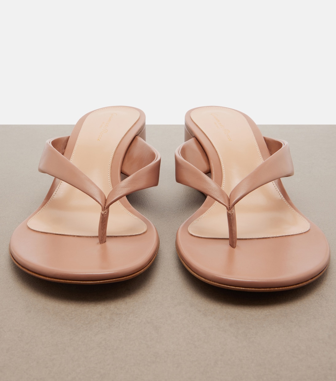 Plateau-Sandalen aus Leder | Gianvito Rossi