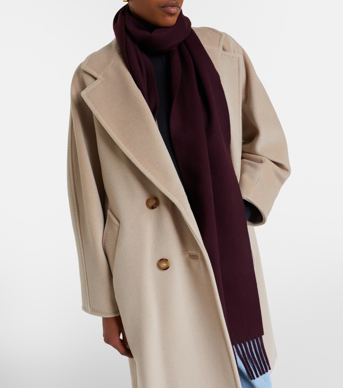 Logo wool scarf | Max Mara