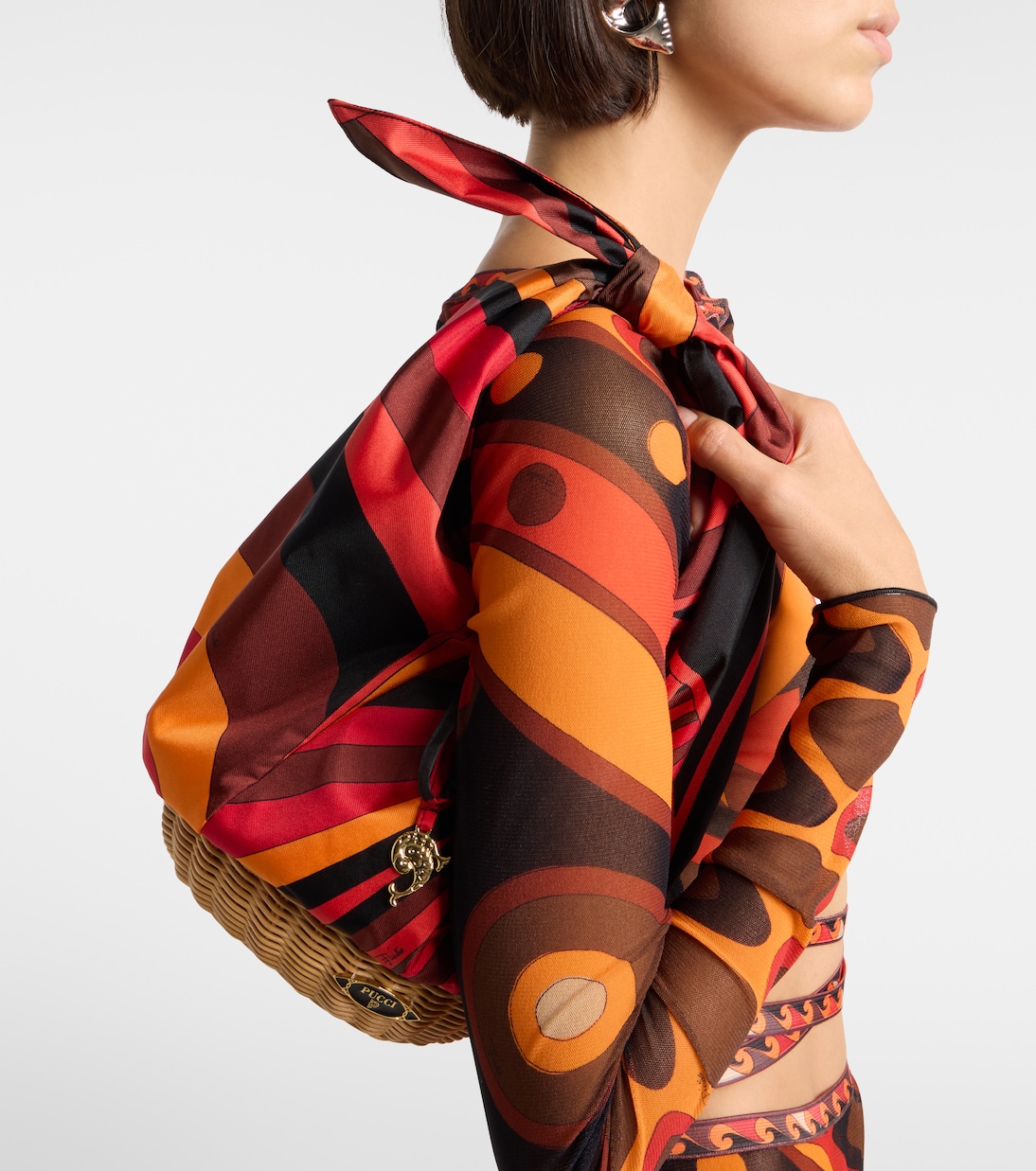 Picnic Iride silk top-handle bag | Pucci