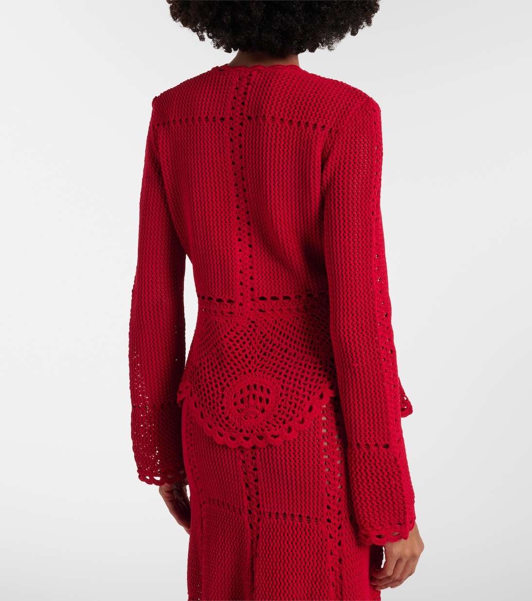 Crochet cotton cardigan | Erdem