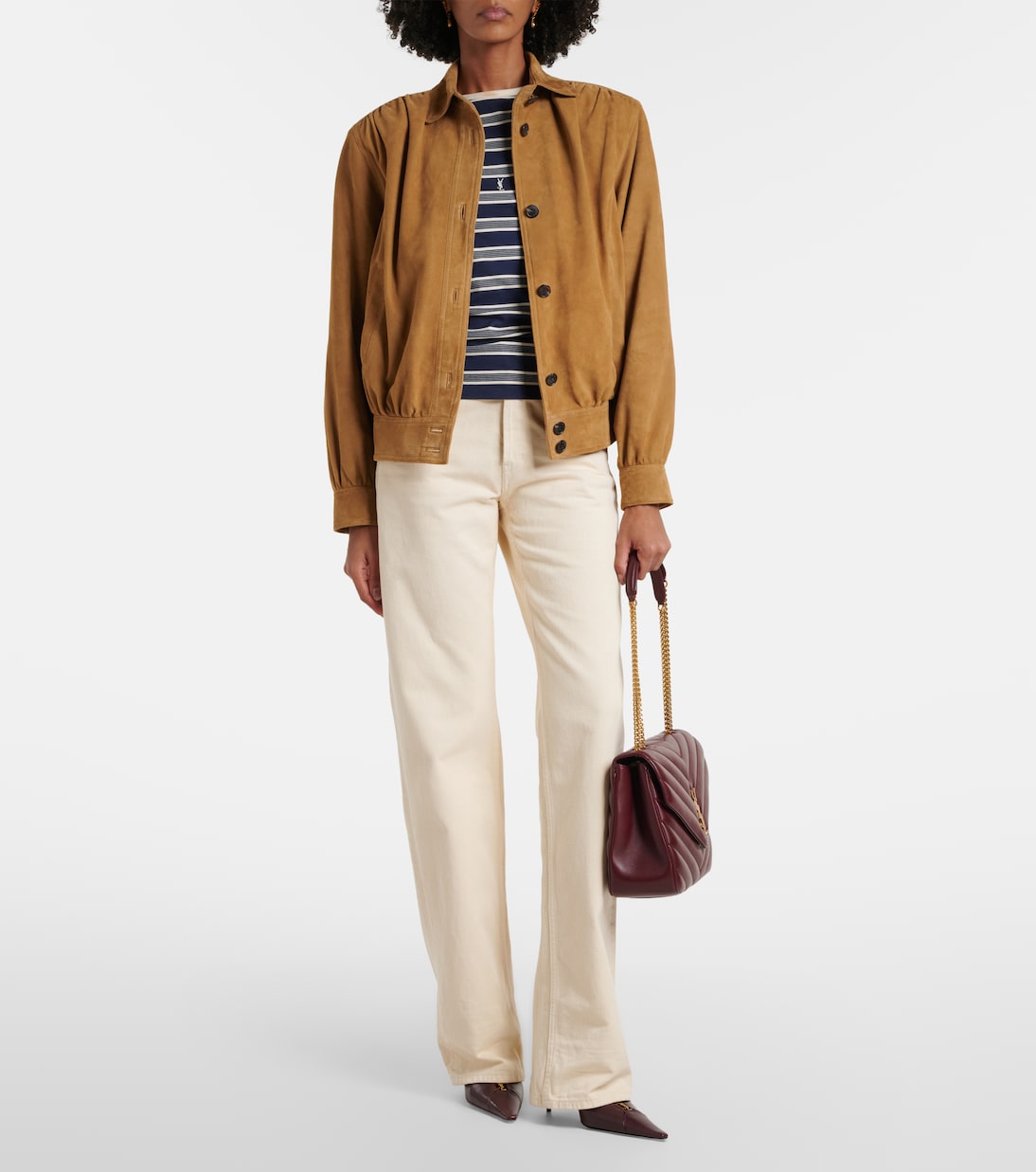 Loulou Large leather shoulder bag | Saint Laurent