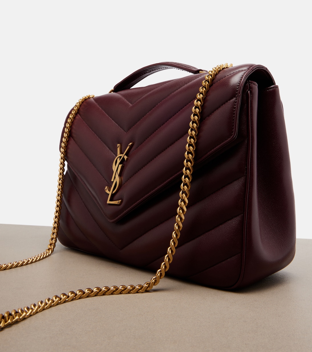 Loulou Large leather shoulder bag | Saint Laurent