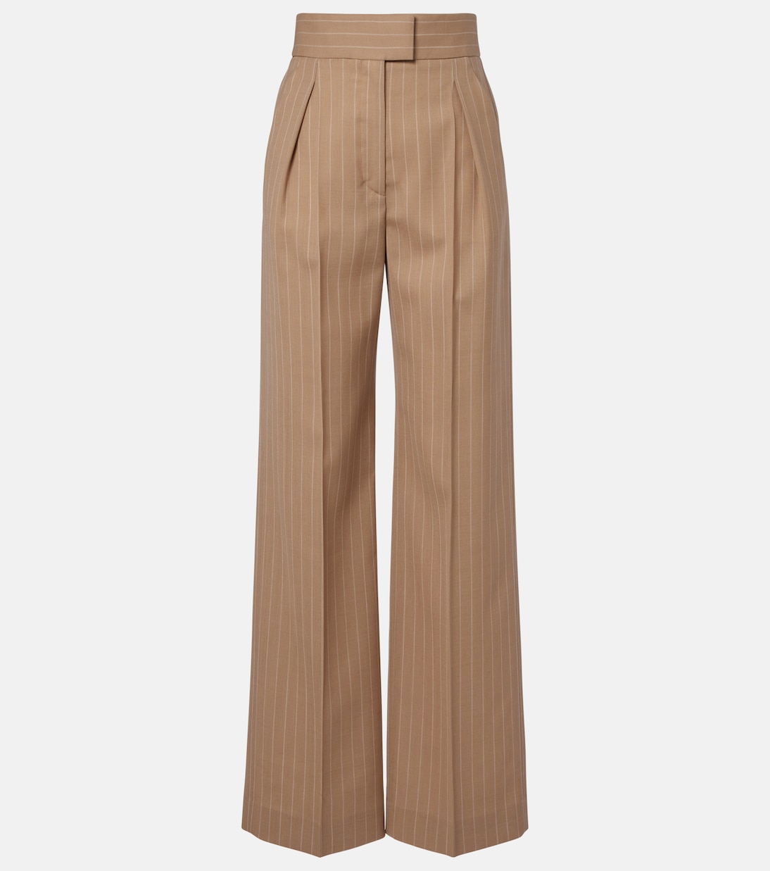 Weite Hose aus Wolle mit Nadelstreifen | Valentino