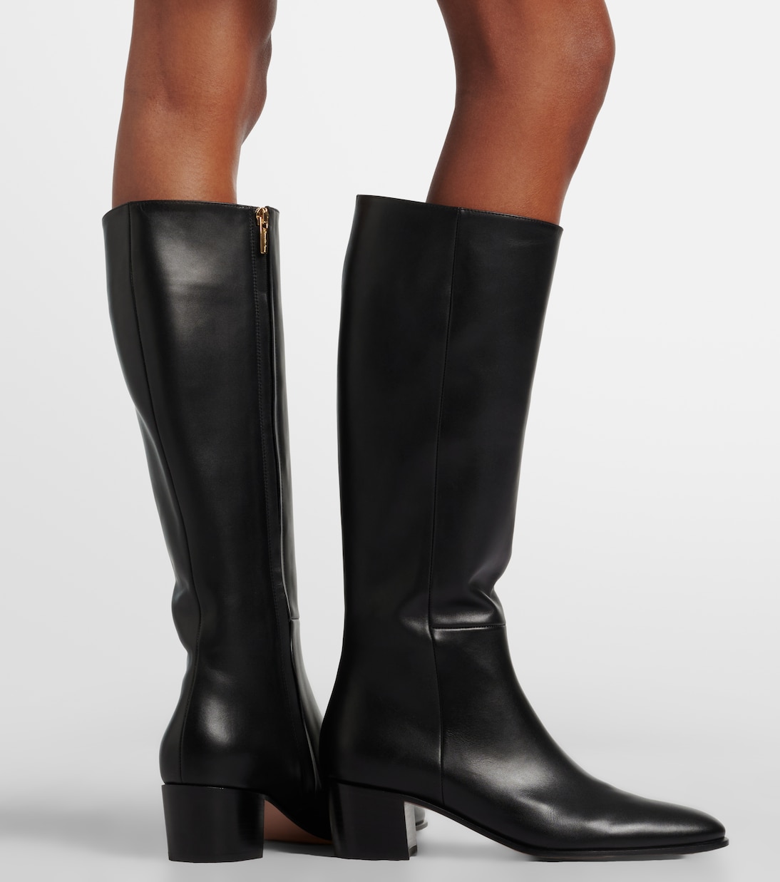 Botas altas Spencer de piel | Gianvito Rossi