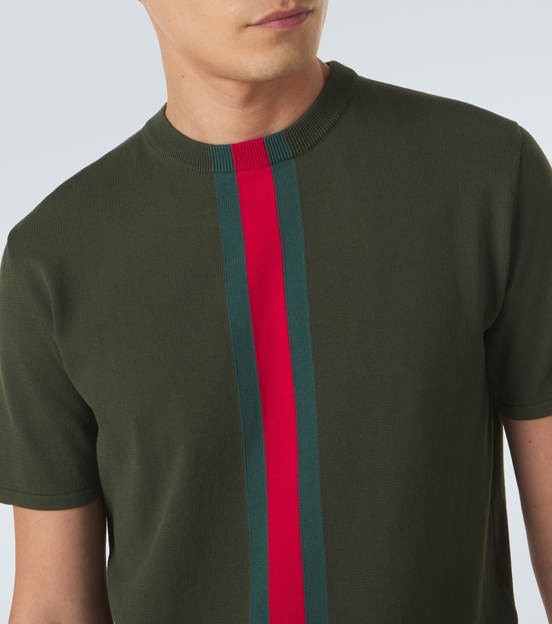 T-Shirt Web Stripe aus Baumwolle | Gucci