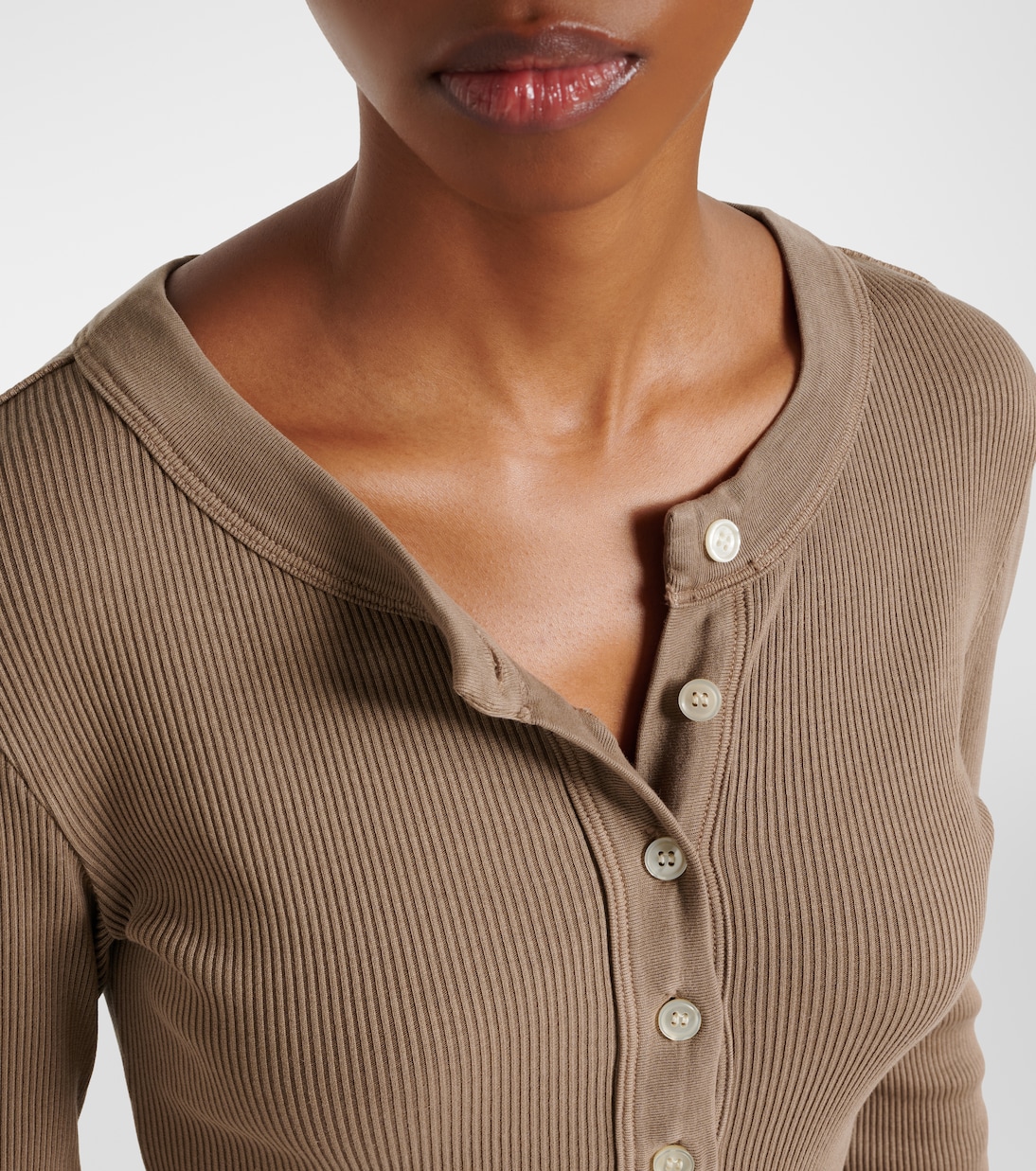 Varra ribbed-knit Henley shirt | Citizens of Humanity