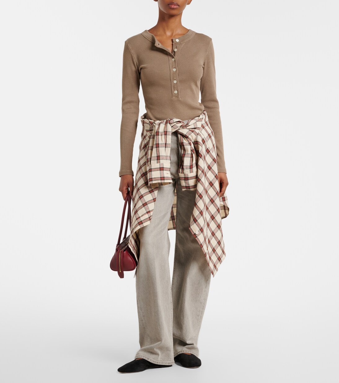 Varra ribbed-knit Henley shirt | Citizens of Humanity