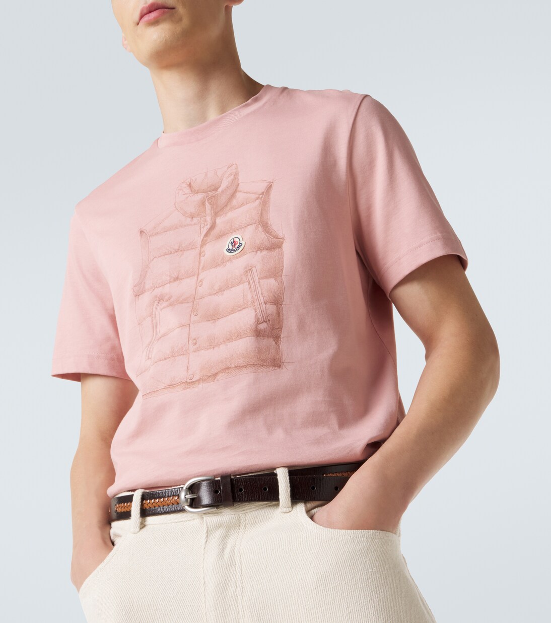 Printed cotton jersey T-shirt | Moncler