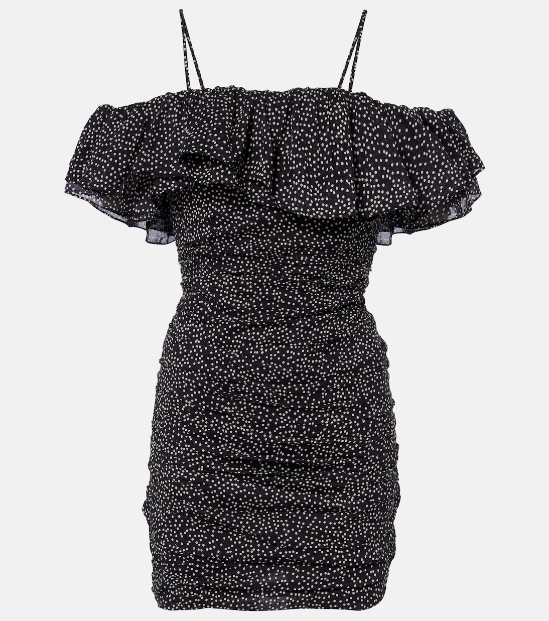Davilia draped polka-dot cotton minidress | Marant Etoile
