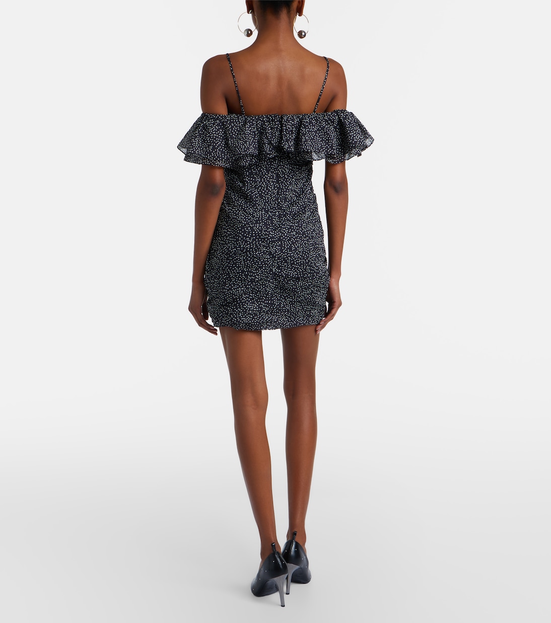 Davilia draped polka-dot cotton minidress | Marant Etoile