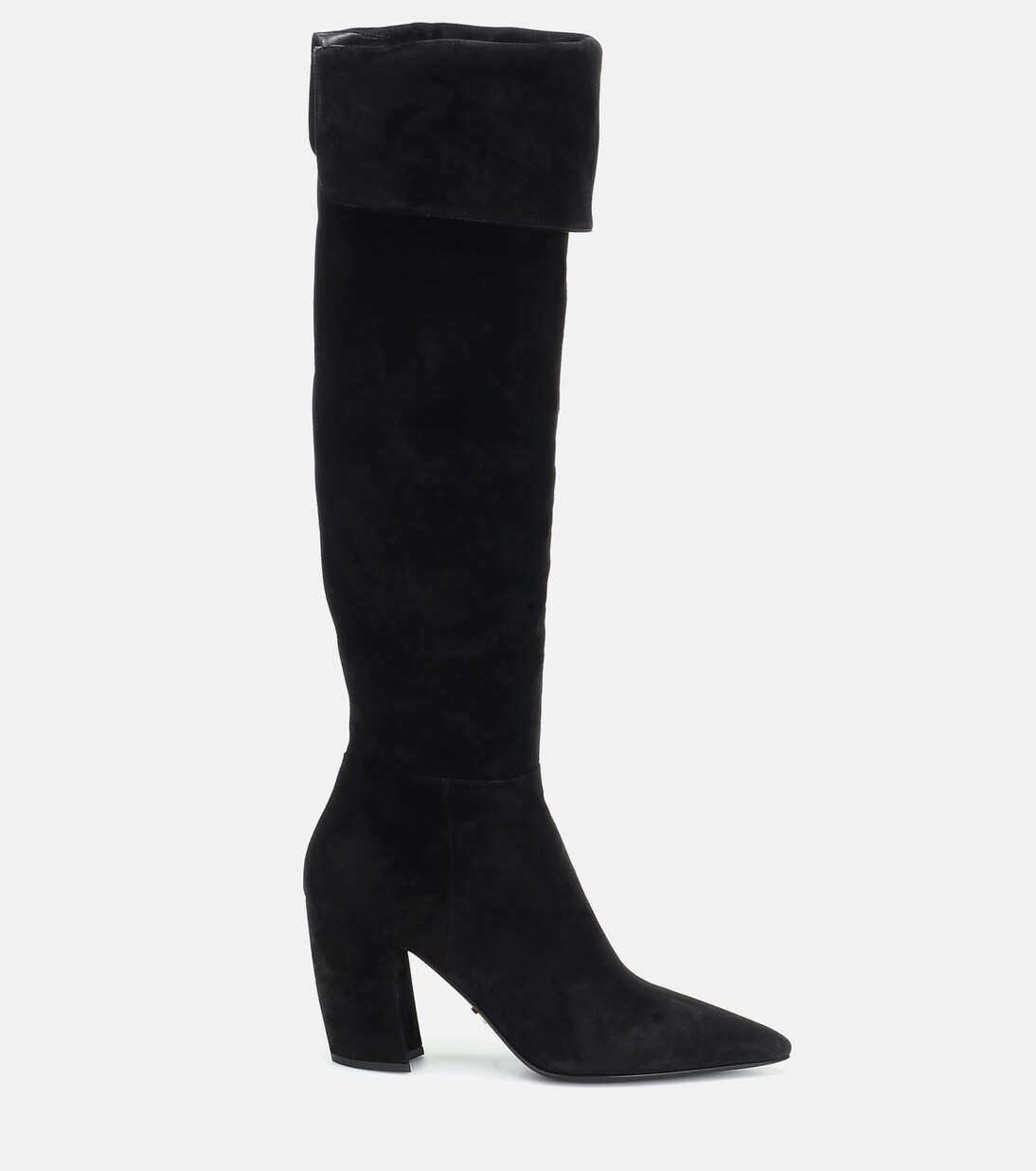 Suede over-the-knee boots | Prada